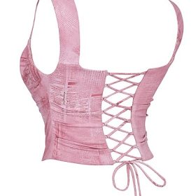 Una Pink Print Corset - Image 3