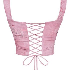 Una Pink Print Corset - Image 4
