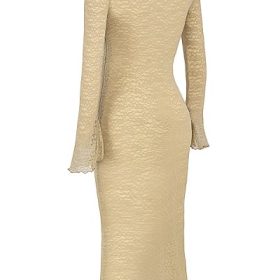 Giovanna Stone Floral Lace Maxi Dress - Image 3