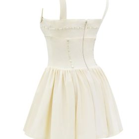 Honor Buttermilk Ribbon Detailed Mini Dress - Image 3