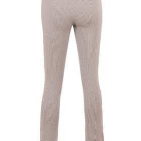 Mitzi Taupe Ribbed Knit Leggings - Image 4