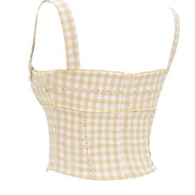Lottie Gingerbread Gingham Corset - Image 3