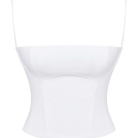 Audette White Structured Corset - Image 2