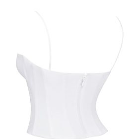 Audette White Structured Corset - Image 3
