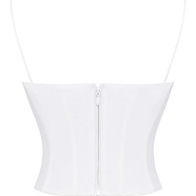 Audette White Structured Corset - Image 4