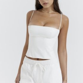 Audette White Structured Corset - Image 8