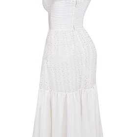Elia White Broderie Anglaise Midi Sundress - Image 3