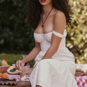Elia White Broderie Anglaise Midi Sundress - Image 6