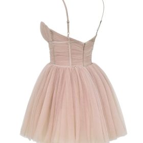 Princess French Rose Tulle Mini Dress - Image 3