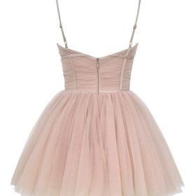Princess French Rose Tulle Mini Dress - Image 4
