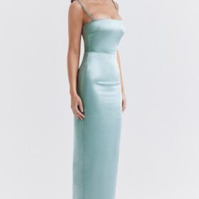 Costanza Light Jade Maxi Dress - Image 9