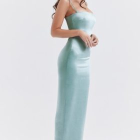Costanza Light Jade Maxi Dress - Image 10