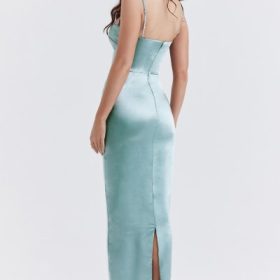 Costanza Light Jade Maxi Dress - Image 12