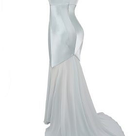 Vittoria Pistachio Chiffon Floor Length Gown - Image 3