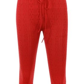 Abigail Cherry Knit Capri Trousers - Image 2