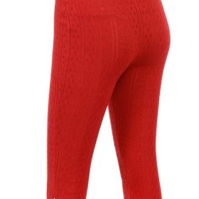 Abigail Cherry Knit Capri Trousers - Image 3