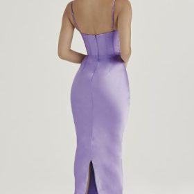 Charmaine Lavender Corset Maxi Dress - Image 11