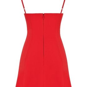 Christiana Red Mini Dress - Image 4