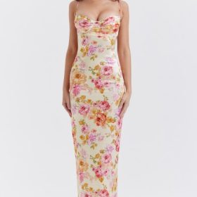 Josefina Ivory Floral Maxi Dress - Image 7
