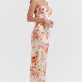 Josefina Ivory Floral Maxi Dress - Image 12