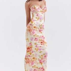 Josefina Ivory Floral Maxi Dress - Image 13