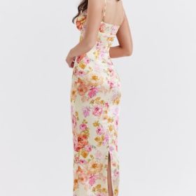 Josefina Ivory Floral Maxi Dress - Image 14