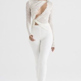 Laurel Ivory High Waisted Trousers - Image 5