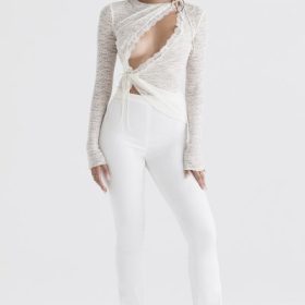 Laurel Ivory High Waisted Trousers - Image 8