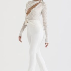 Laurel Ivory High Waisted Trousers - Image 9