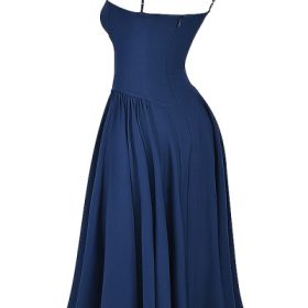 Samaria French Navy Corset Sundress - Image 3