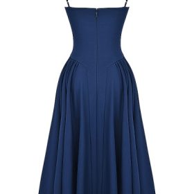 Samaria French Navy Corset Sundress - Image 4