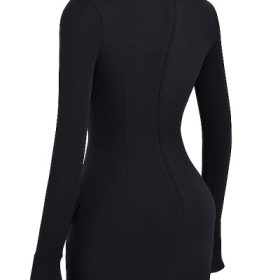 Mahalia Black Mini Dress - Image 3