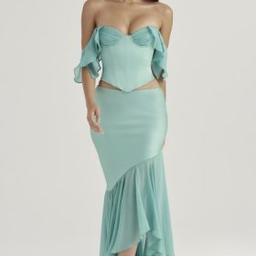 Lila Jade Ruffle Maxi Skirt - Image 8