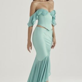 Lila Jade Ruffle Maxi Skirt - Image 10