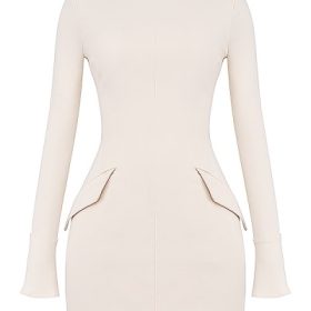 Mahalia Vintage Cream Mini Dress - Image 2