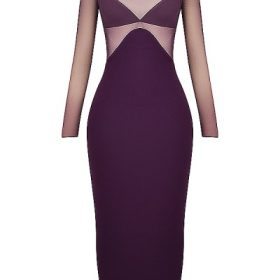 Safiya Black Grape Maxi Dress - Image 2