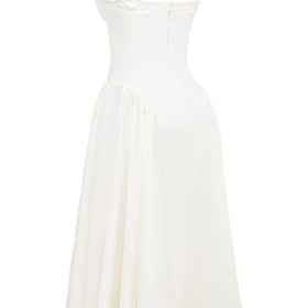 Dorothy White Cotton Midi Sundress - Image 3
