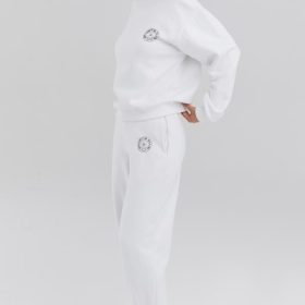 Coast White Fleece Back Jogging Trousers - Image 8