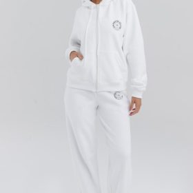Coast White Fleece Back Jogging Trousers - Image 10