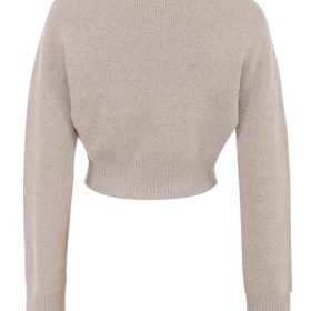 Blaise Opal Marl Knit Cropped Cardigan - Image 4