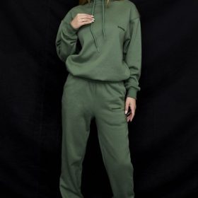 Sky Moss Fleece Back Jogging Trousers - Image 6