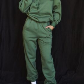Sky Moss Fleece Back Jogging Trousers - Image 9