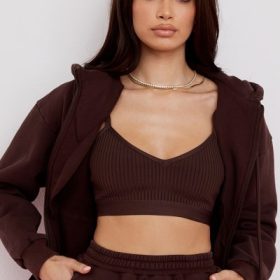 Storm Chocolate Zip Through Hoodie - Image 6