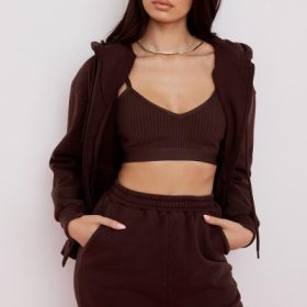 Storm Chocolate Zip Through Hoodie - Image 7
