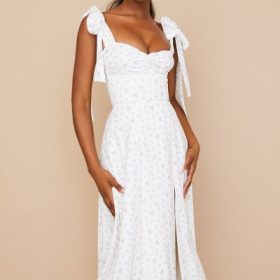 Alicia White Floral Midi Sundress - Image 10