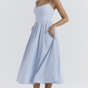 Lolita Soft Blue Corset Sundress - Image 5