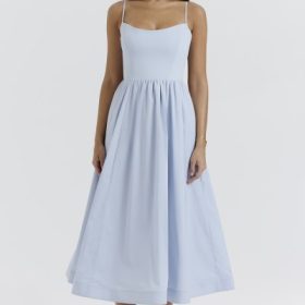 Lolita Soft Blue Corset Sundress - Image 7