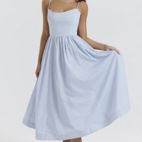 Lolita Soft Blue Corset Sundress - Image 8