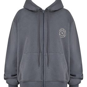 Mirage Slate Zip Through Hoodie - Image 2