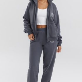 Mirage Slate Zip Through Hoodie - Image 5